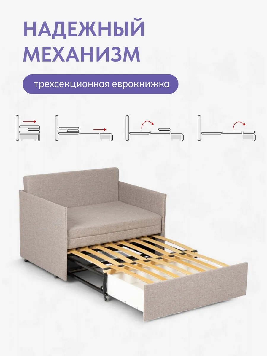 Майами бежевая рогожка 77400281 - миниатюра 3