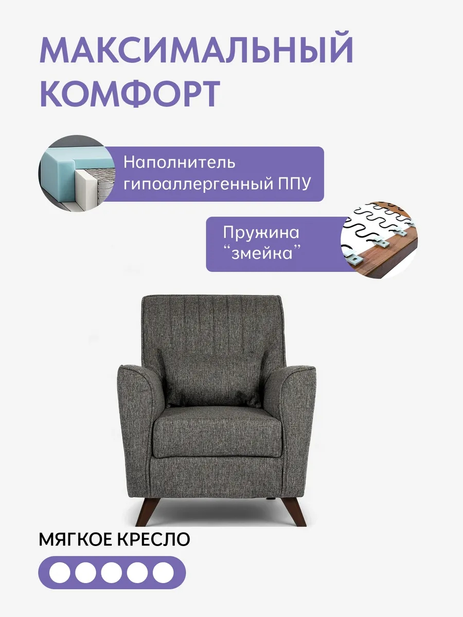 Оксфорд Оксфорд серый рогожка 77400374 - миниатюра 3