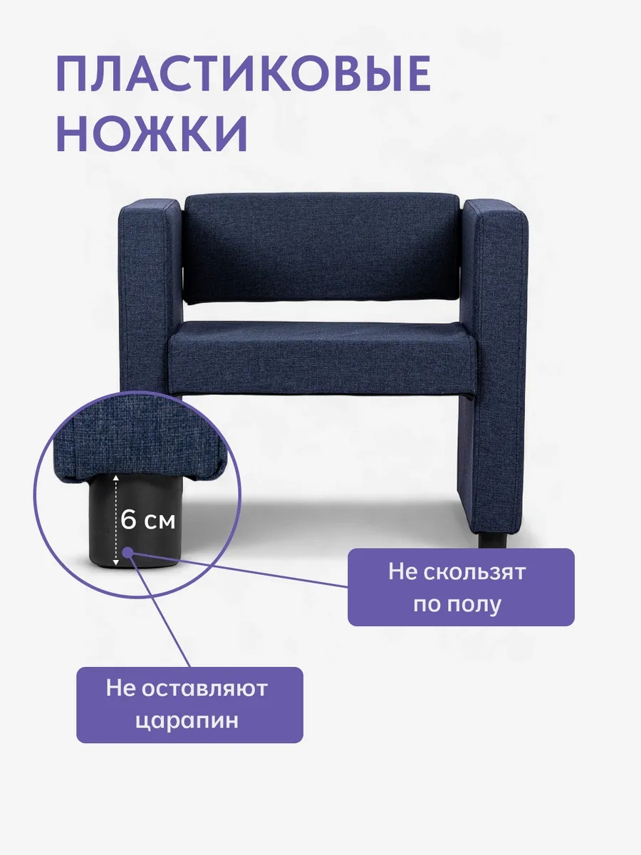 Берри Берри синий рогожка 77400611 - миниатюра 6