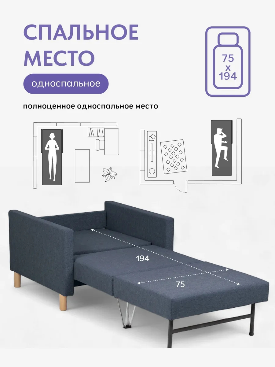 Этра синий рогожка 77400846 - миниатюра 4