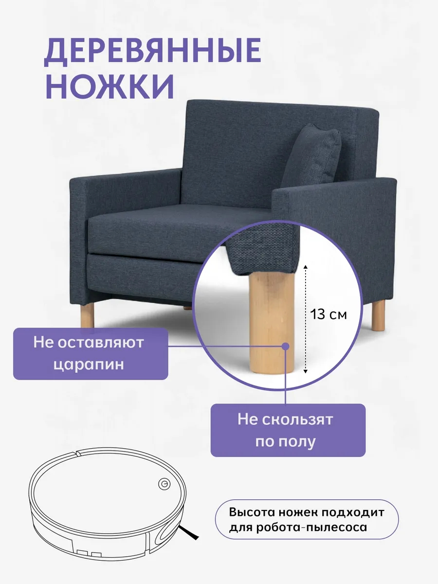 Этра синий рогожка 77400846 - миниатюра 8