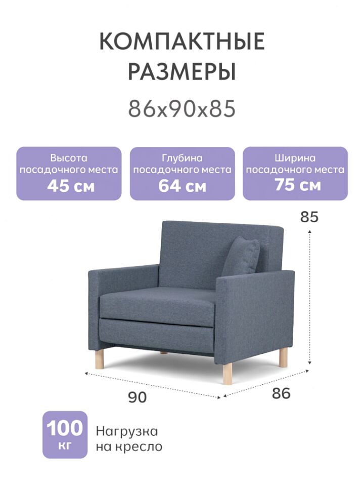 Этра синий рогожка 77400846 - миниатюра 2