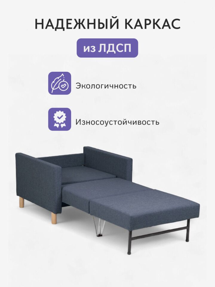 Этра синий рогожка 77400846 - миниатюра 4