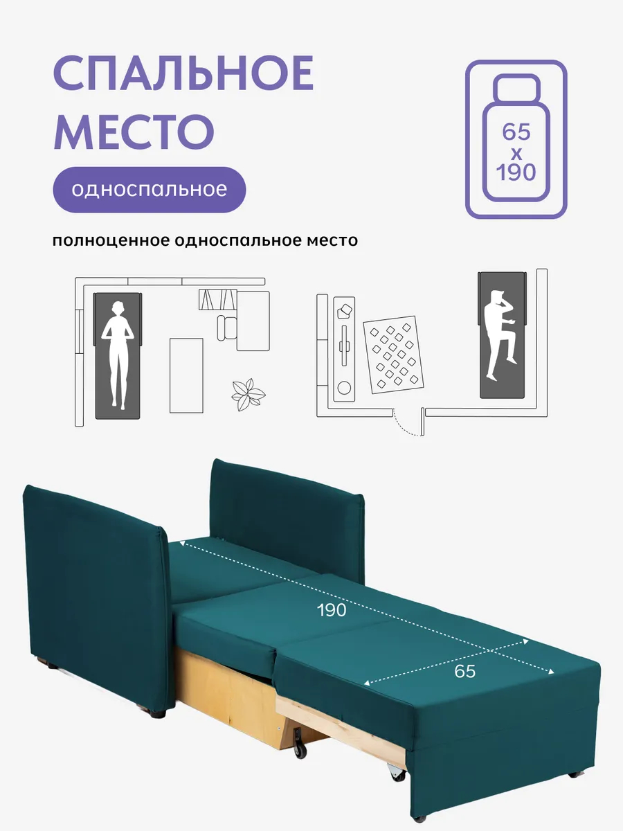 Виктория 650 мм зеленый велюр 77400998 - миниатюра 4