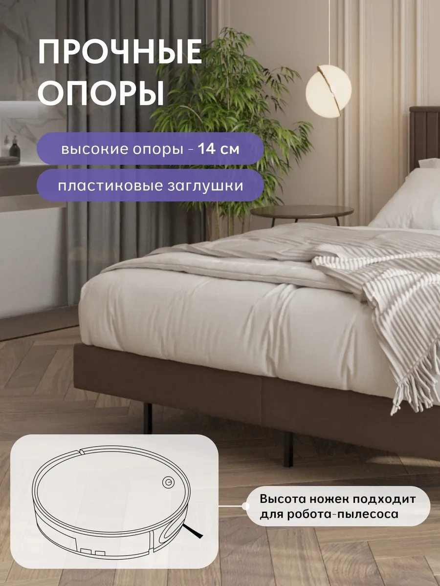 Сонна-160 шоколадный велюр 77400442 - миниатюра 5