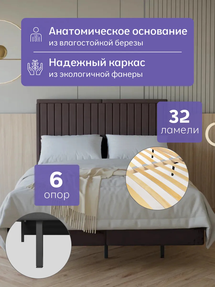 Сонна-120 шоколадный велюр 77400458 - миниатюра 3