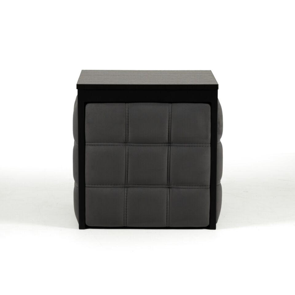 Пуф 6 в 1 серый велюр 77400218