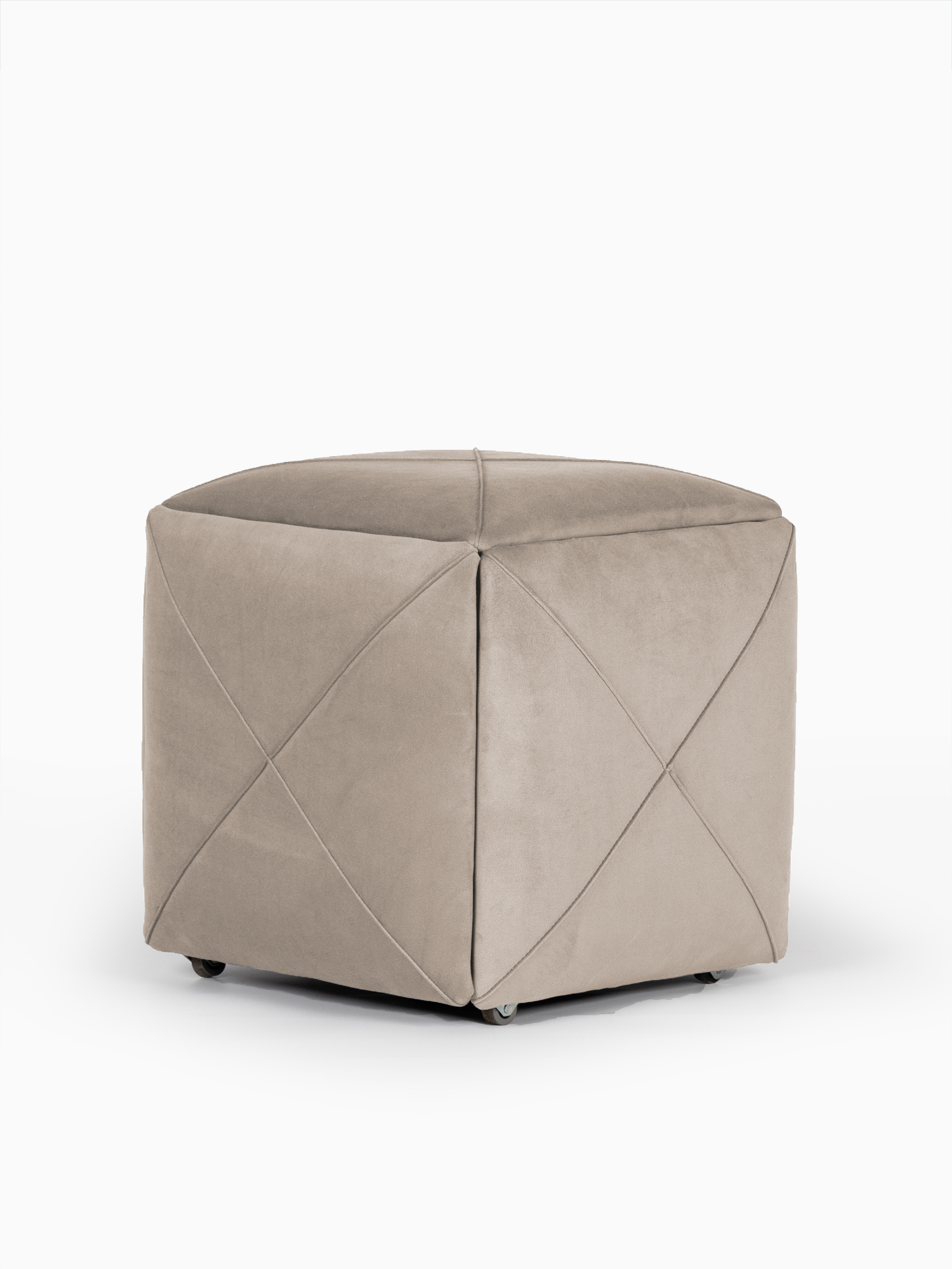 Пуф 5 в 1 Брум бежевый велюр 77400983 - фото 1