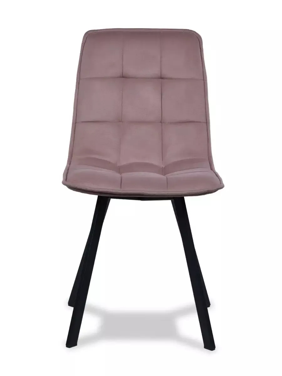 Комплект стульев Роли 2шт серо-розовый велюр 77000297 - миниатюра 2