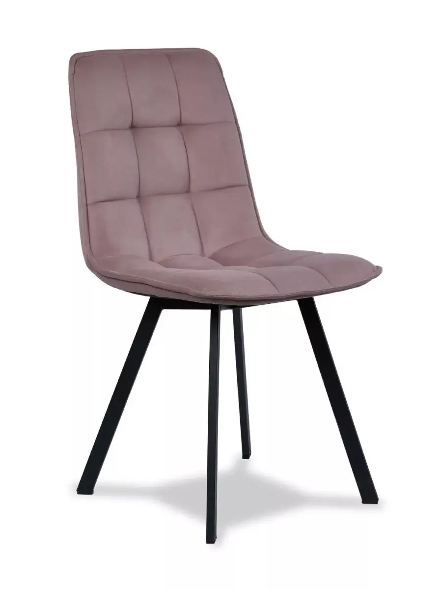 Комплект стульев Роли 2шт серо-розовый велюр 77000297 - миниатюра 3