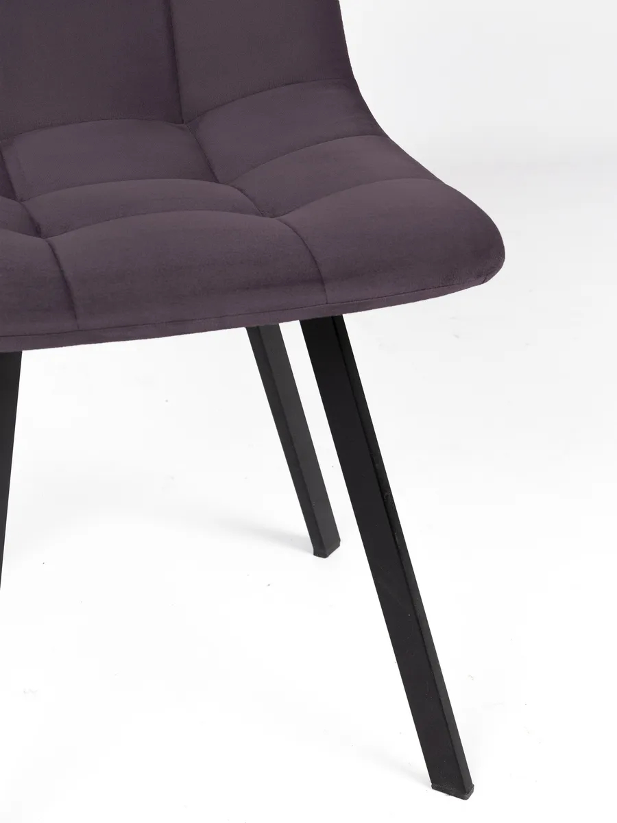 Комплект стульев Трон Лайт 2 4шт серо-фиолетовый велюр 77400419 - миниатюра 6