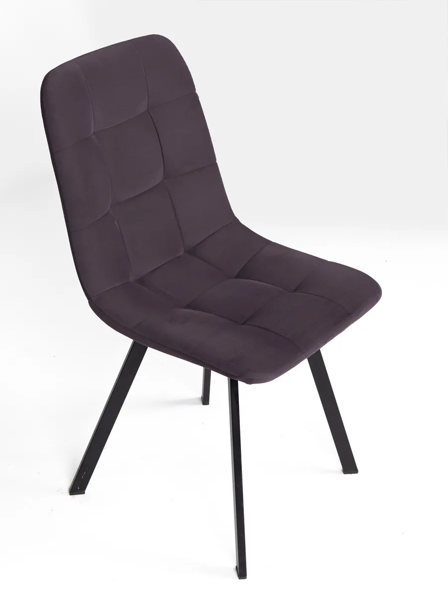 Комплект стульев Трон Лайт 2 4шт серо-фиолетовый велюр 77400419 - миниатюра 10
